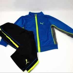 Puma Tracksuit Bright Blue and YellowSize 18M